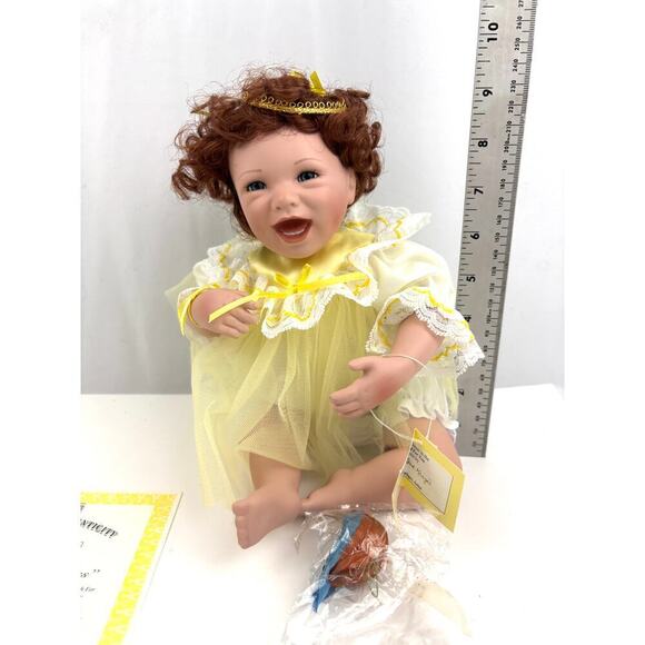 VTG Ashton Drake I Wish You Happiness Porcelain Doll  All I Wish For You Retired - Picture 13 of 16